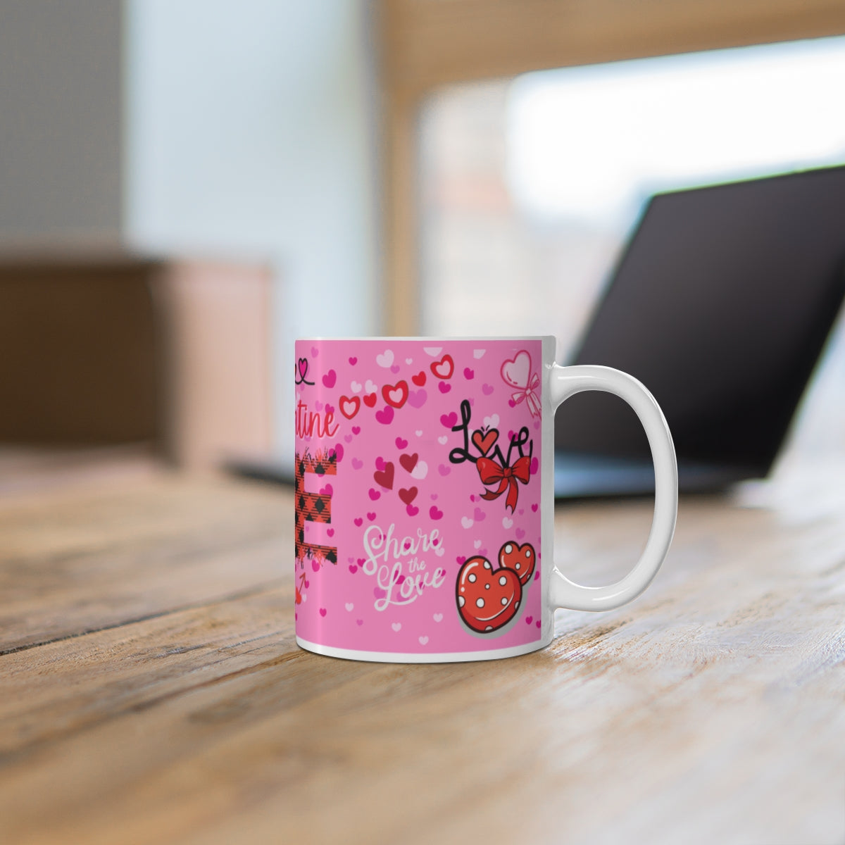 Love and Heart Design Valentine's Day Coffee Mug