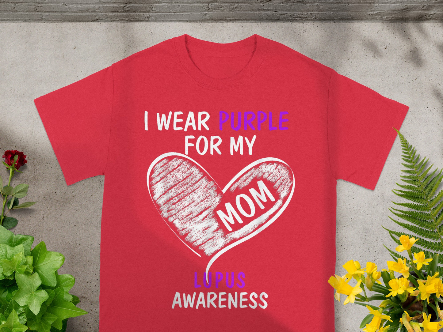 I Wear Purple For My Mom Lupus Awareness T-shirt