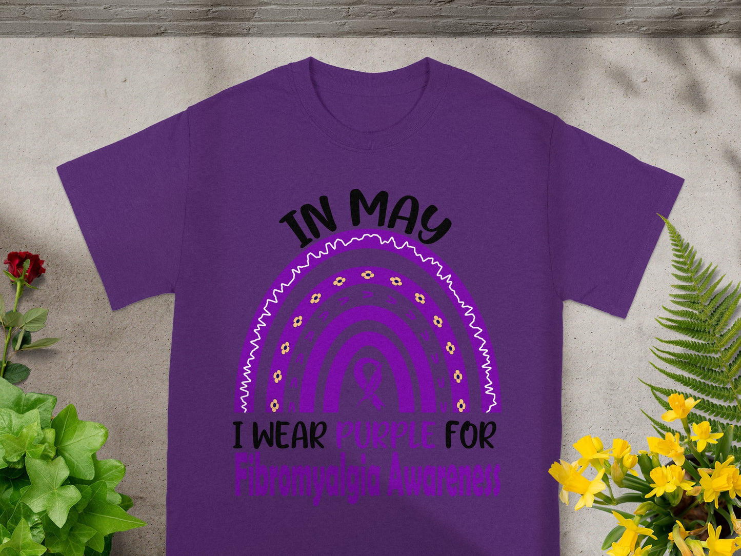 In May I Wear Purple For Fibromyalgia Awareness shirt