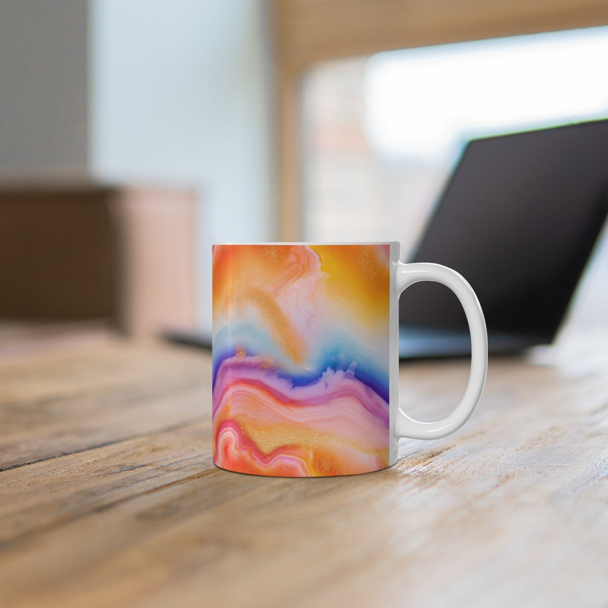 Colorful Abstract Pattern Design Coffee Mug