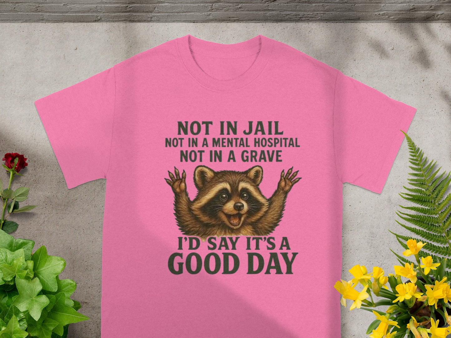 Not In Jail Not In A Mental Hospital Fun T-shirt