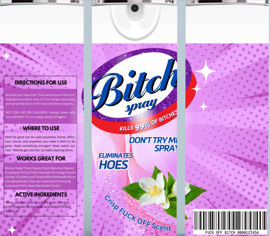Bitch Be Gone Light Purple Tumbler