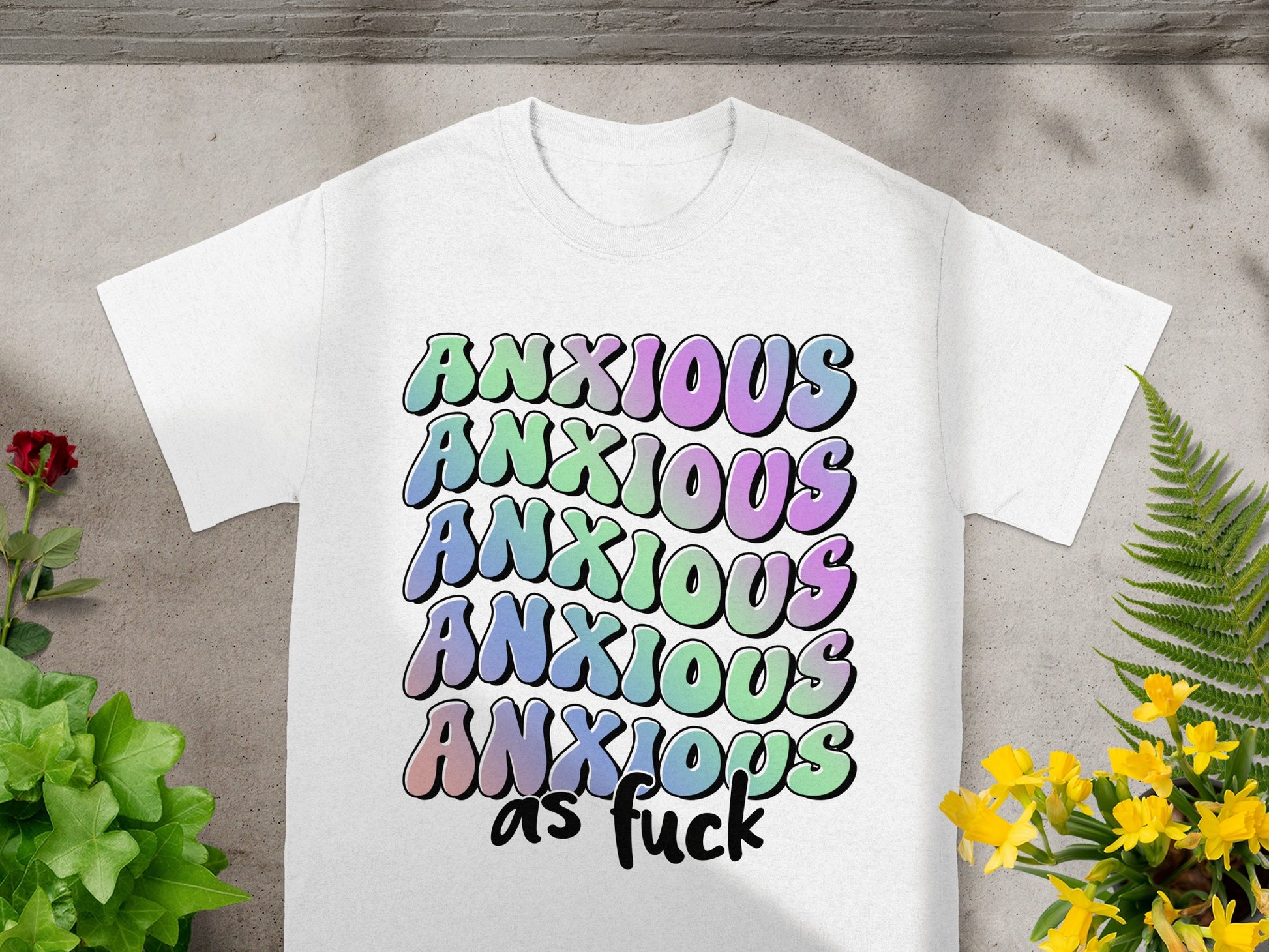 Anxious as Fuck Anxious Graphic Unisex T-Shirt