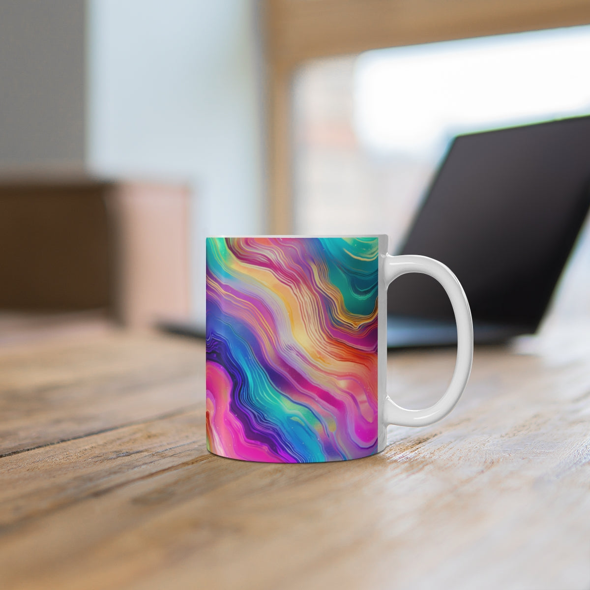 Vibrant Multicolor Abstract Art Coffee Mug