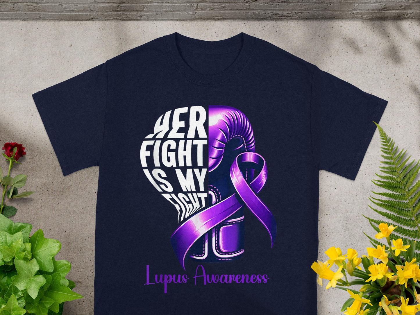 Her Fight Is My Fight Lupus Awareness Shirt