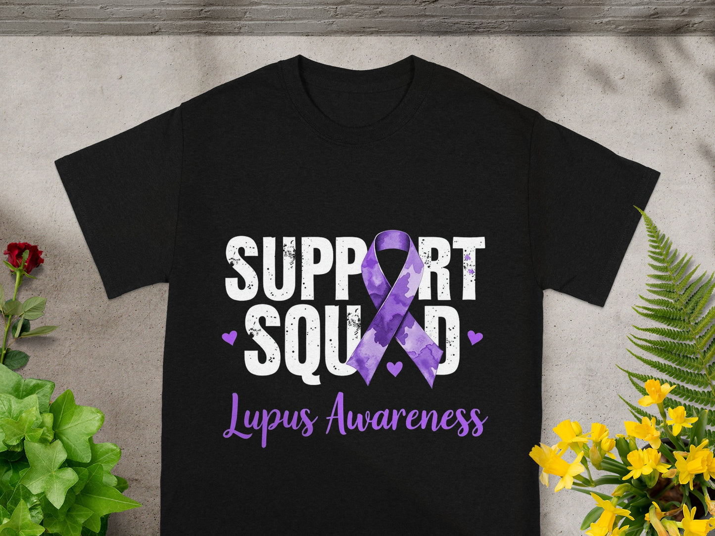 Support Squad Lupus Awareness Graphic T-shirt