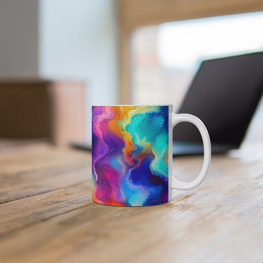 Vivid Colorful Abstract Art Design Coffee Mug