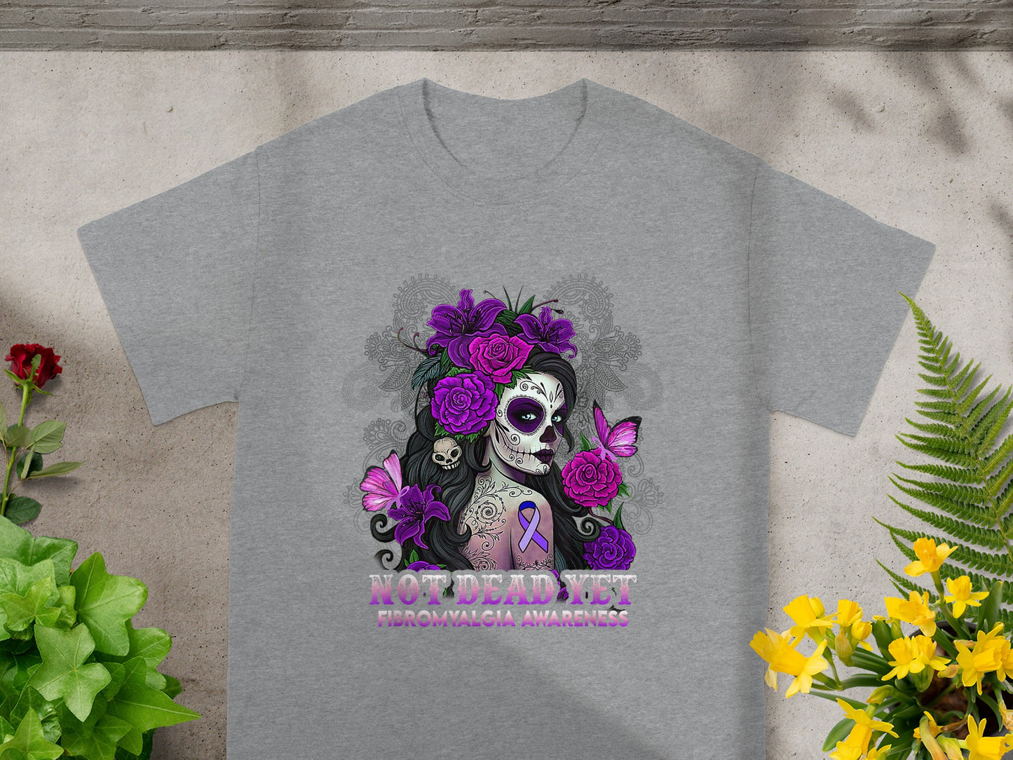 Not Dead Yet Fibromyalgia Awareness T-shirt