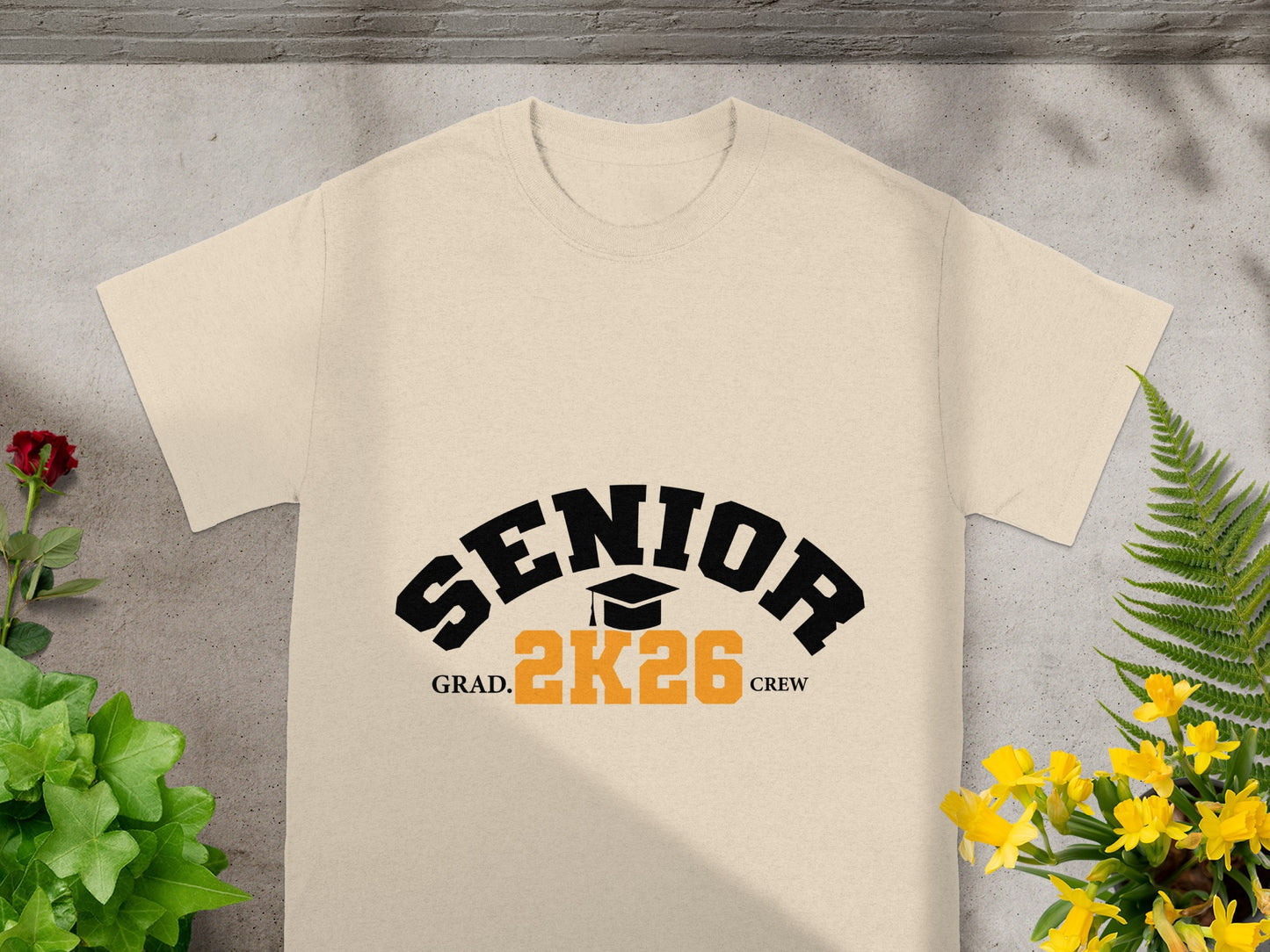 Senior Grad 2K26 Crew Graphic Design T-Shirt