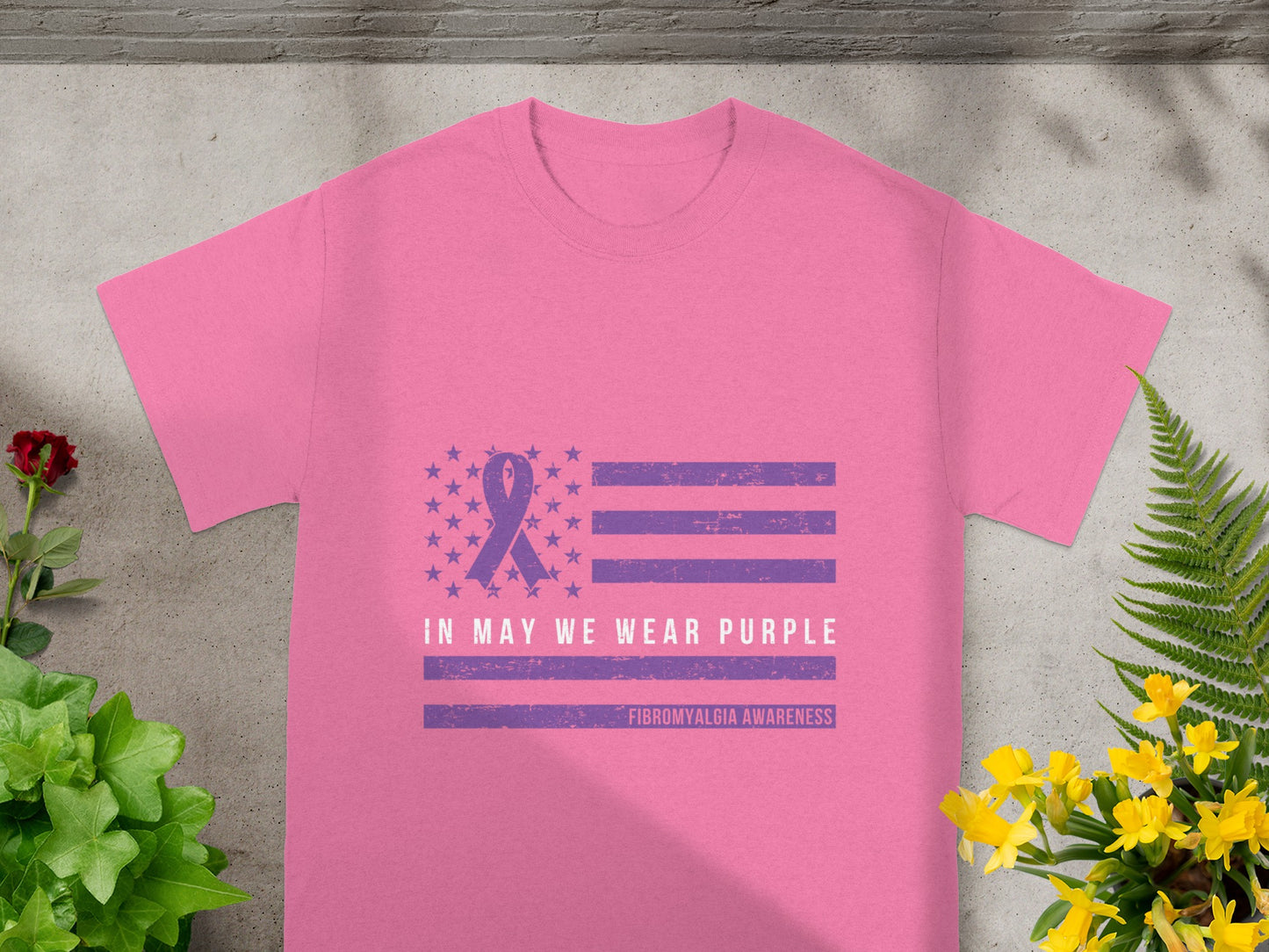In May We Wear Purple Fibromyalgia Awareness T-shirt