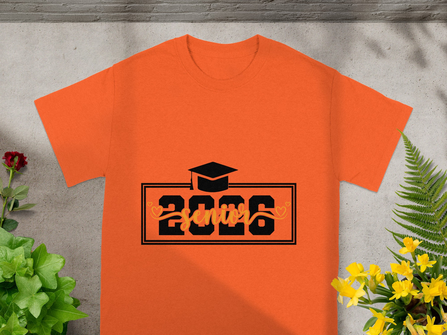 2026 Senior Graduation T-Shirt with Heart Design