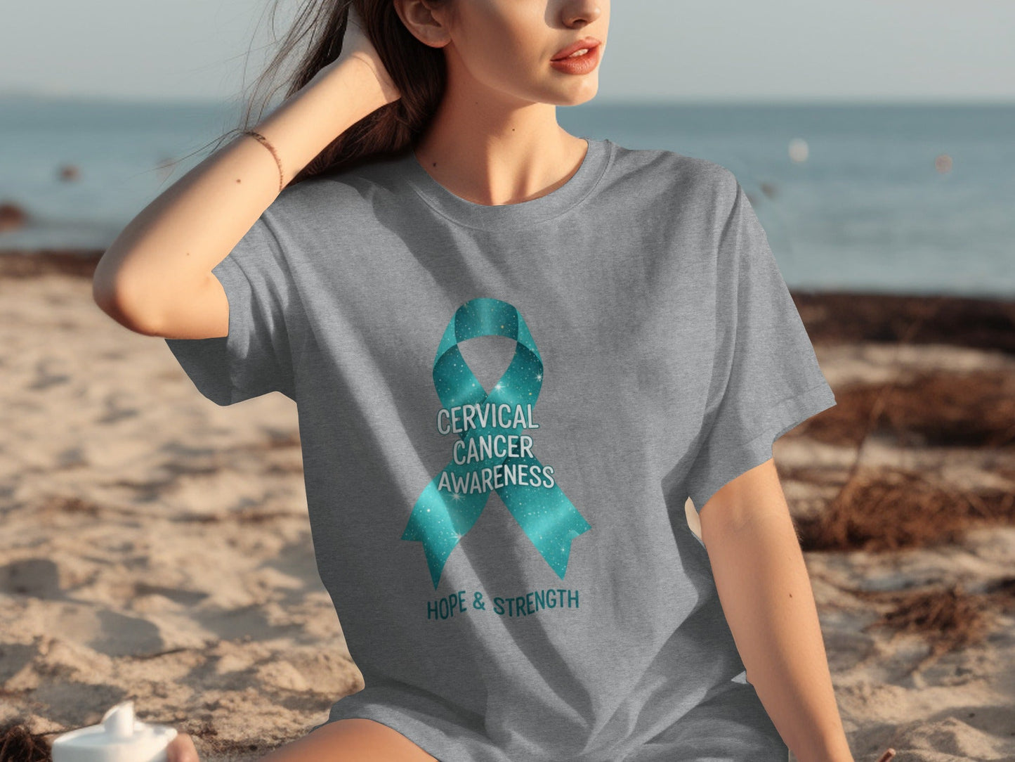 Cervical Cancer Awareness Hope & Strength T-Shirt