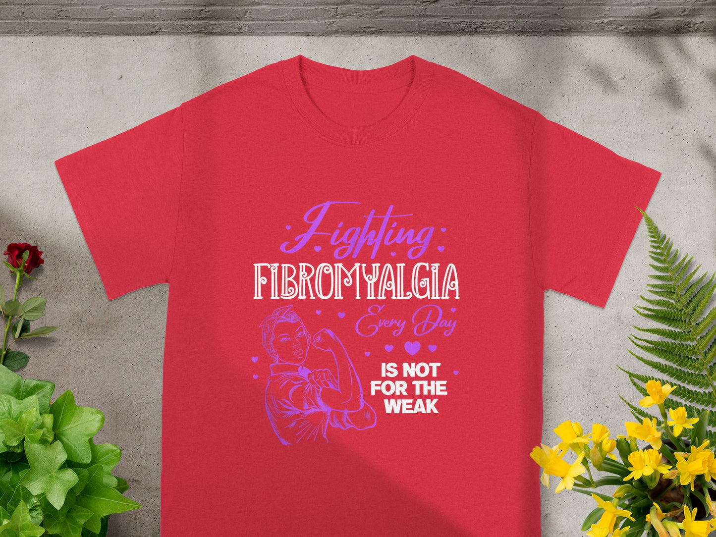 Fighting Fibromyalgia Every Day Motivational T-Shirt
