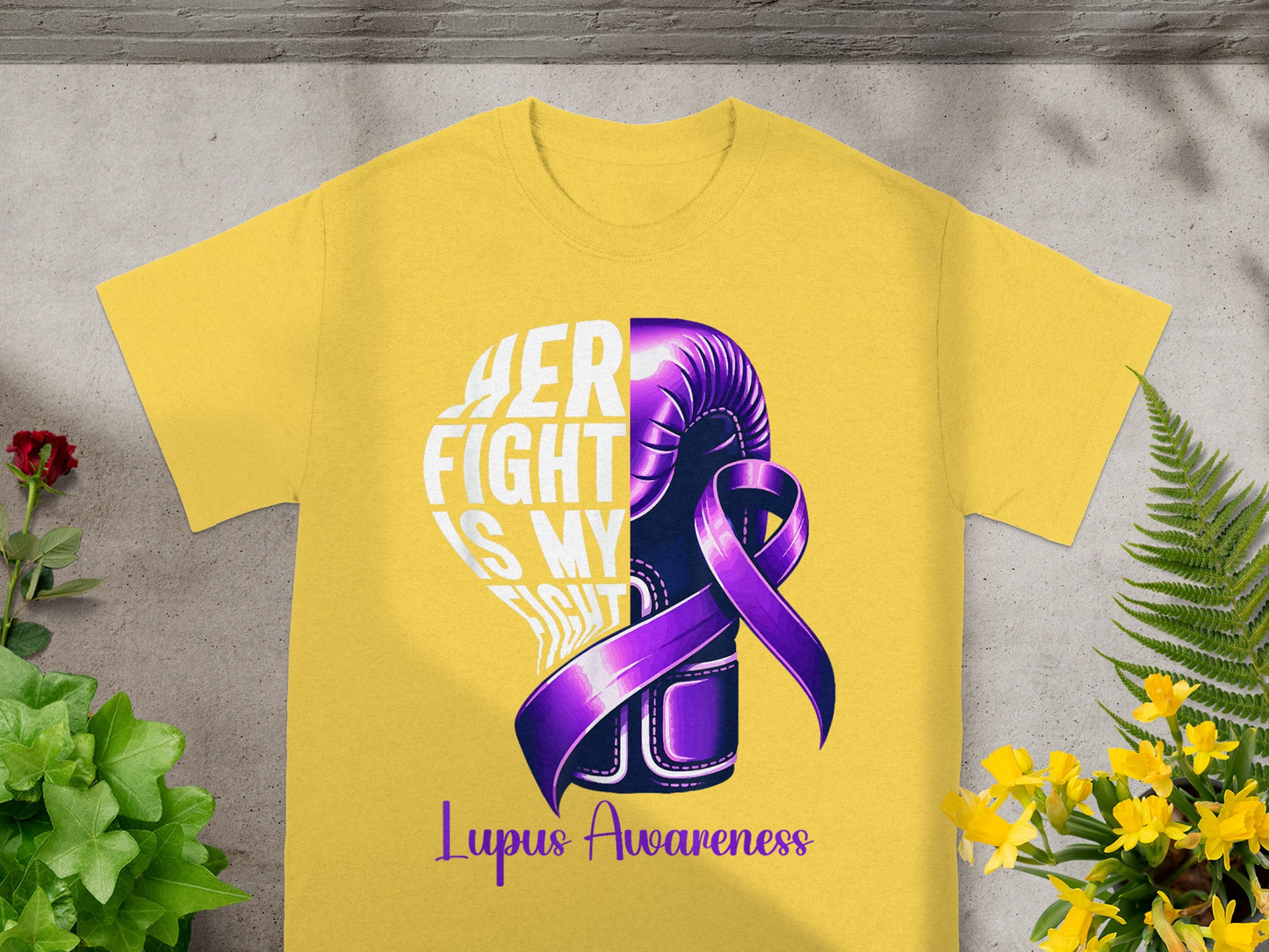 Her Fight Is My Fight Lupus Awareness Shirt