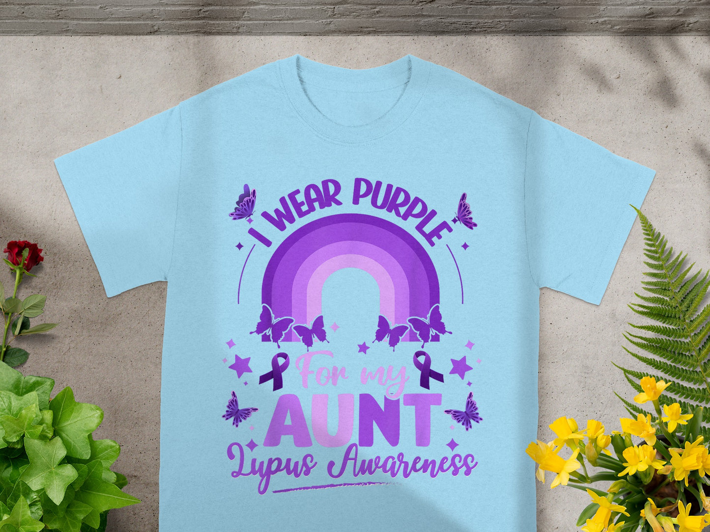 I Wear Purple For My Aunt Lupus Awareness T-Shirt
