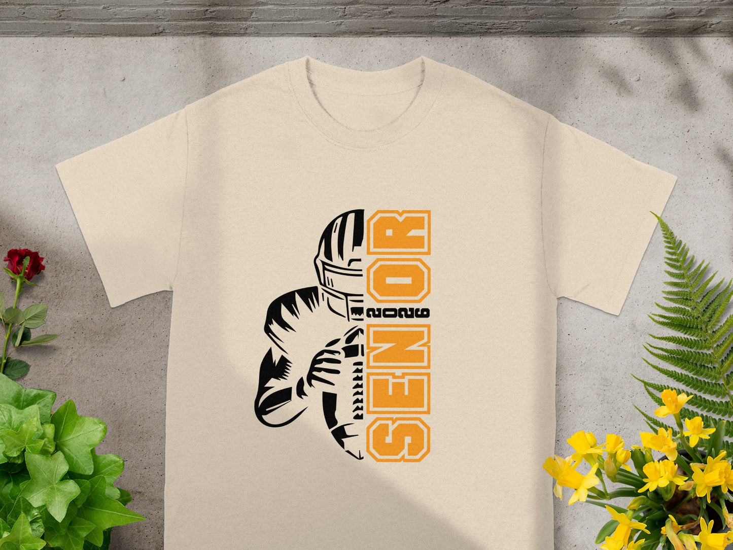 Senior Football Player Graphic T-Shirt sports product