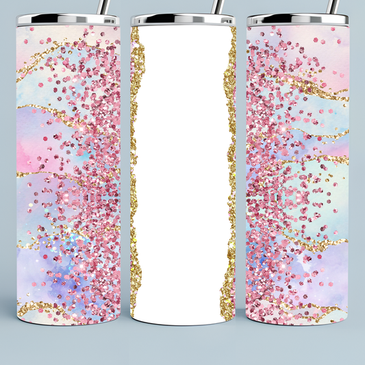 Customized Glitter Holographic tumbler