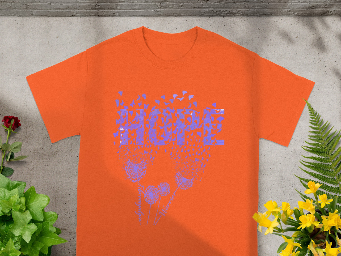 Hope with Dandelion and Butterflies T-shirt