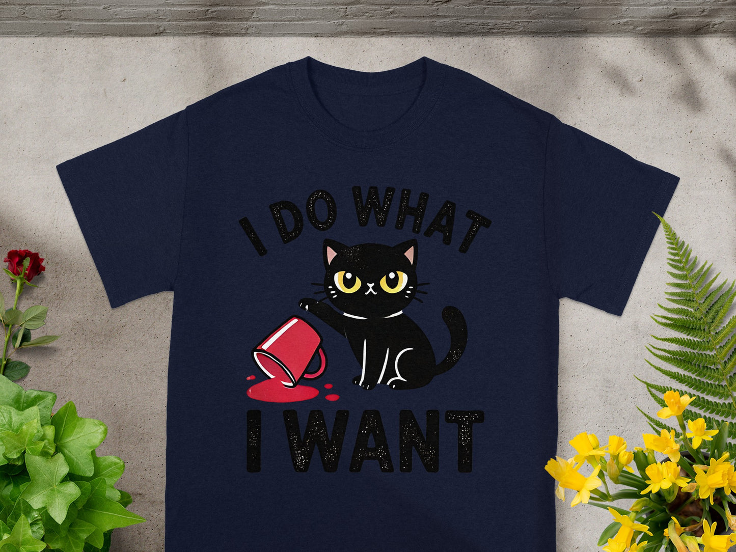 I Do What I Want Black Cat Unisex T-Shirt Product