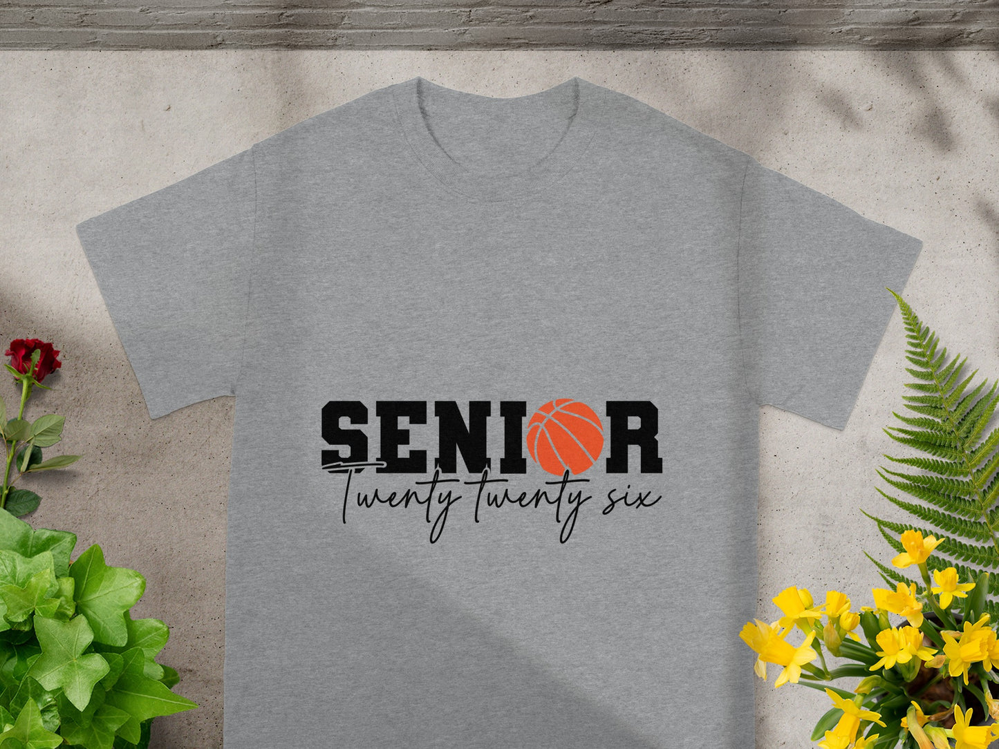 Senior Twenty Twenty Six Basketball Themed T-shirt