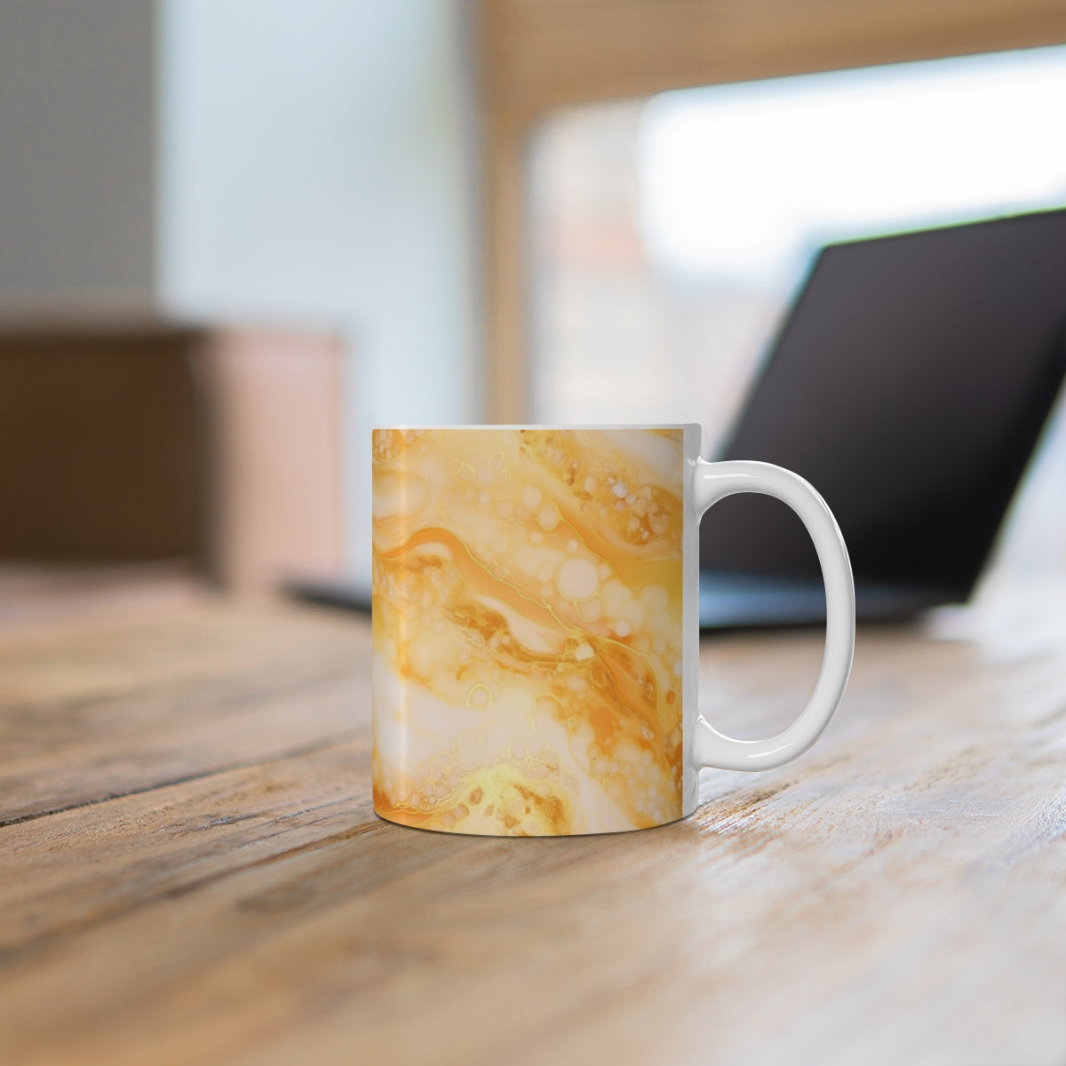 Marble Swirl Design Mug Perfect Office Coffee Cup