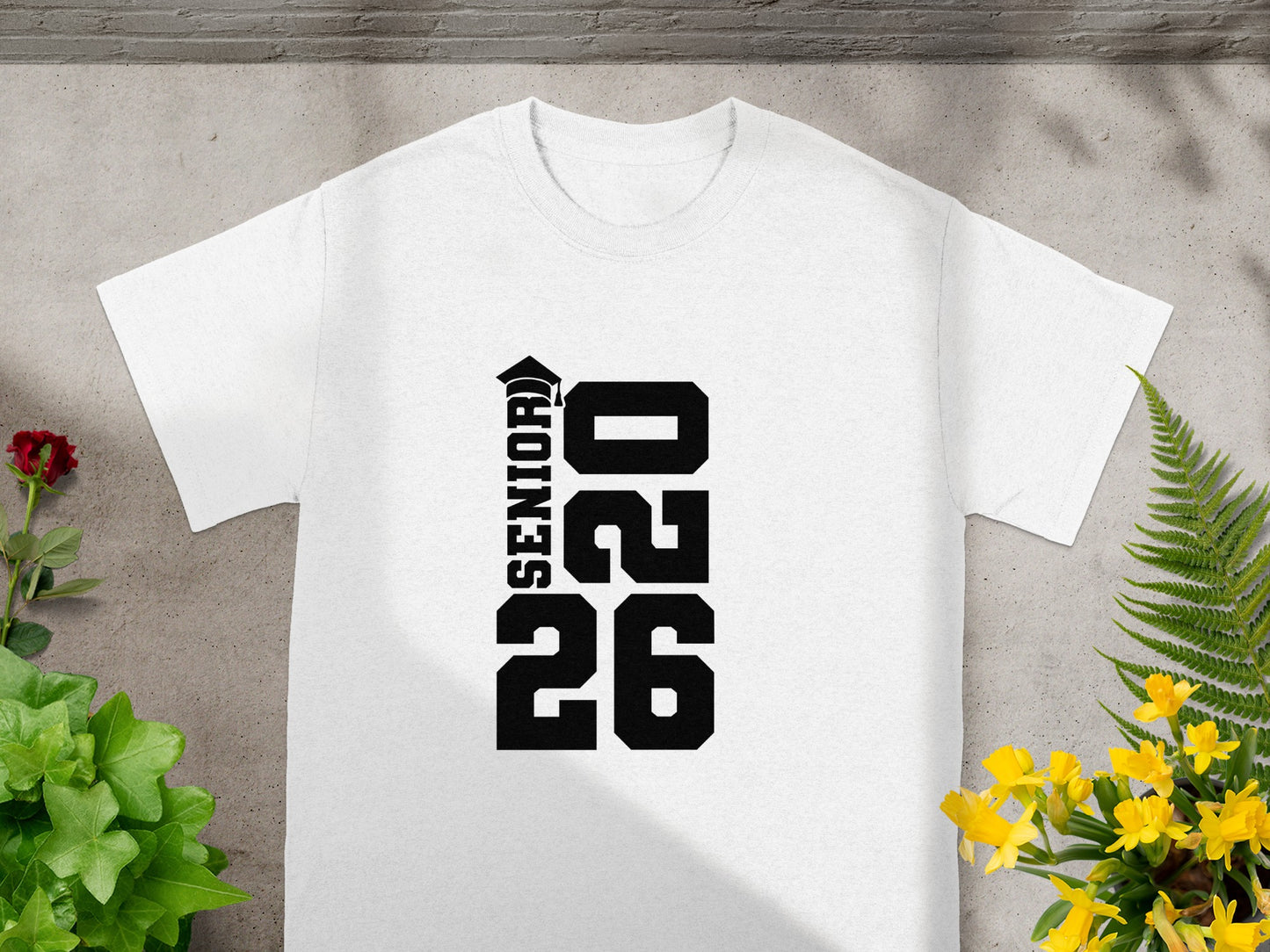 Senior 2026 Graduation Year T-Shirt for Class Color