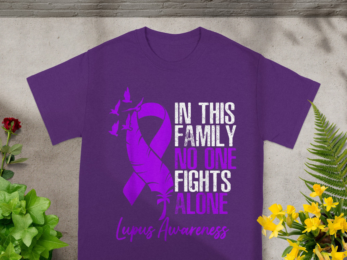 In This Family No One Fights Alone Lupus Awareness Shirt