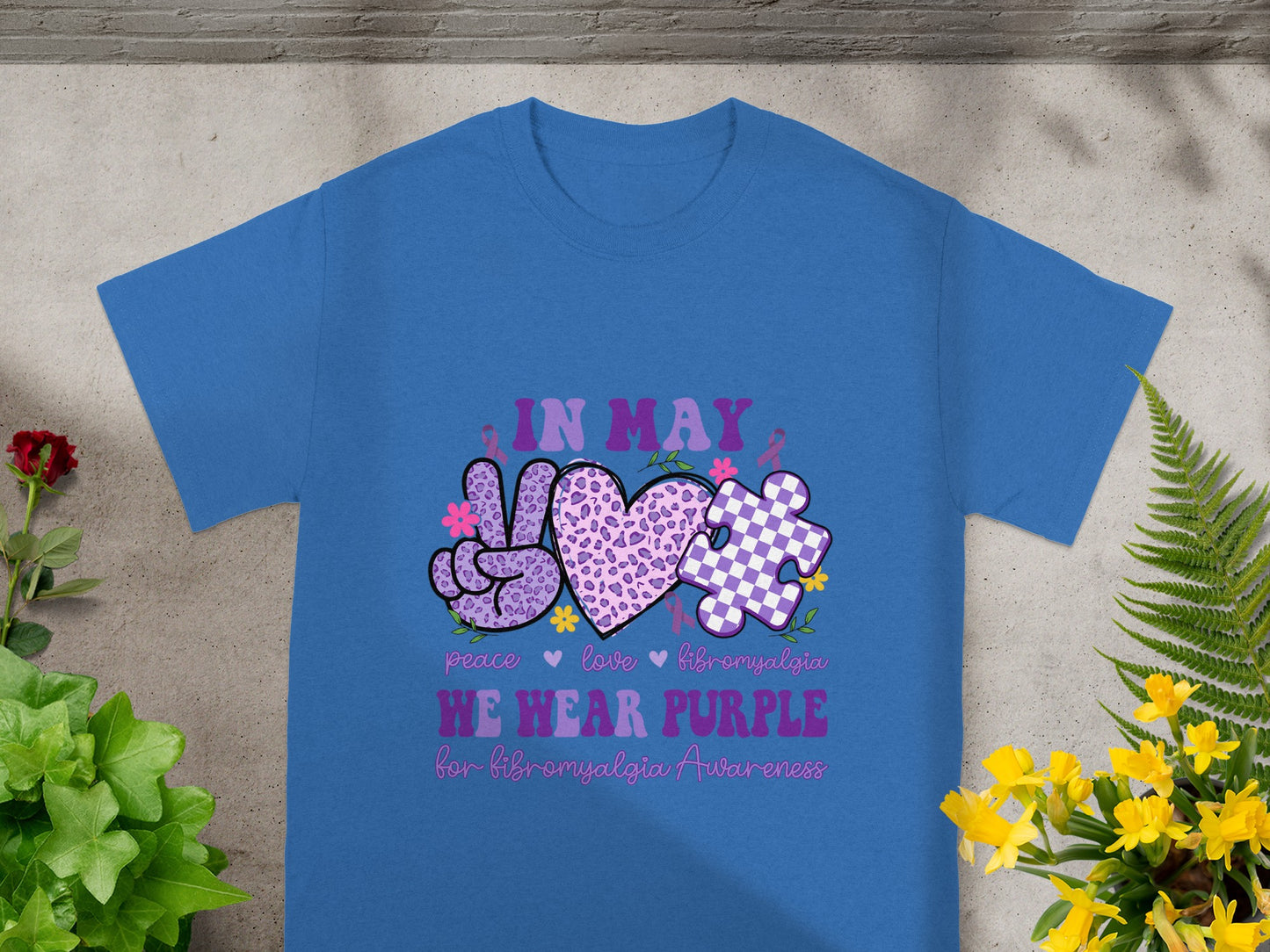 In May We Wear Purple Fibromyalgia Awareness Shirt