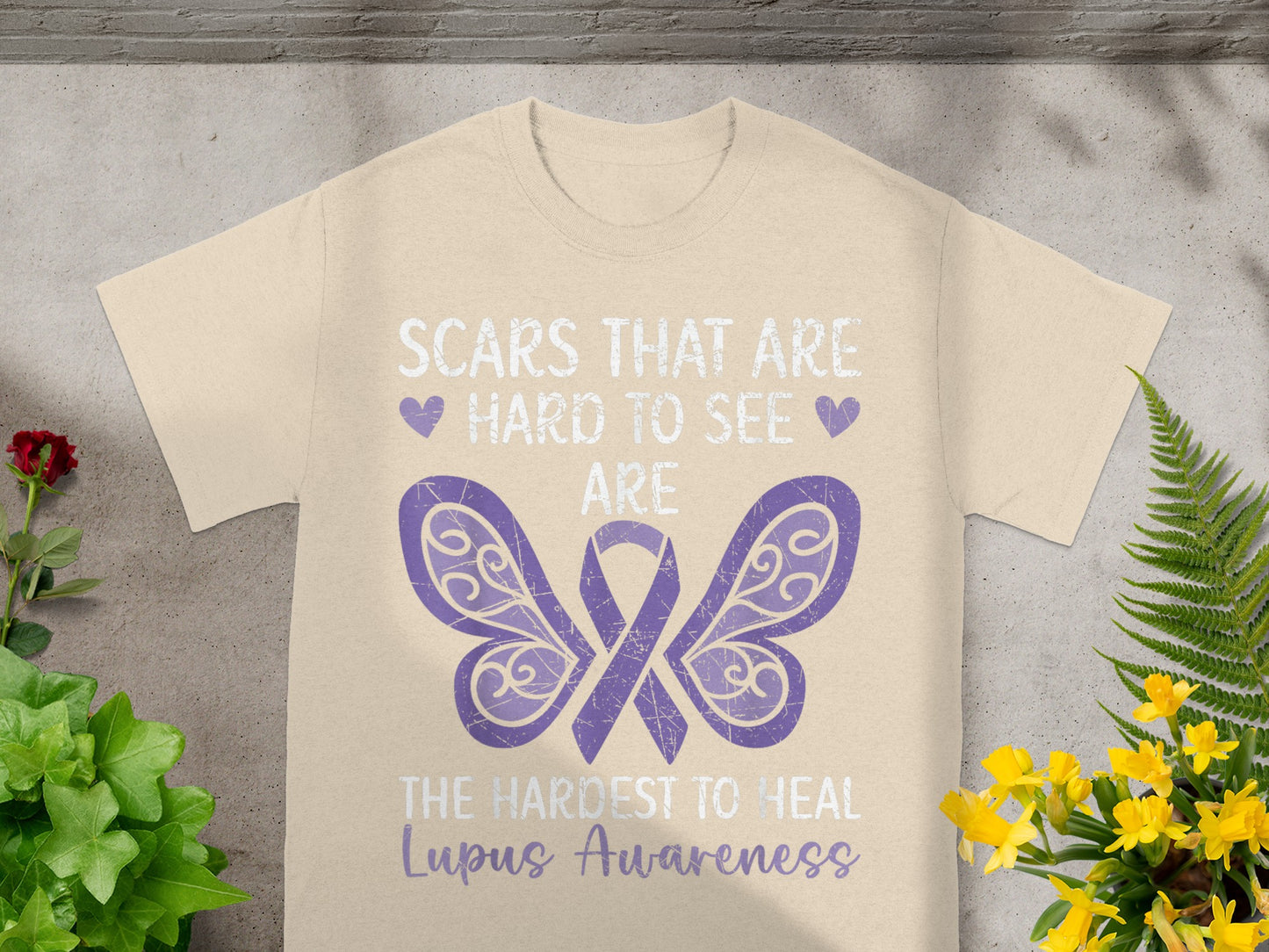 Scars That Are Hard To See Lupus Awareness Shirt