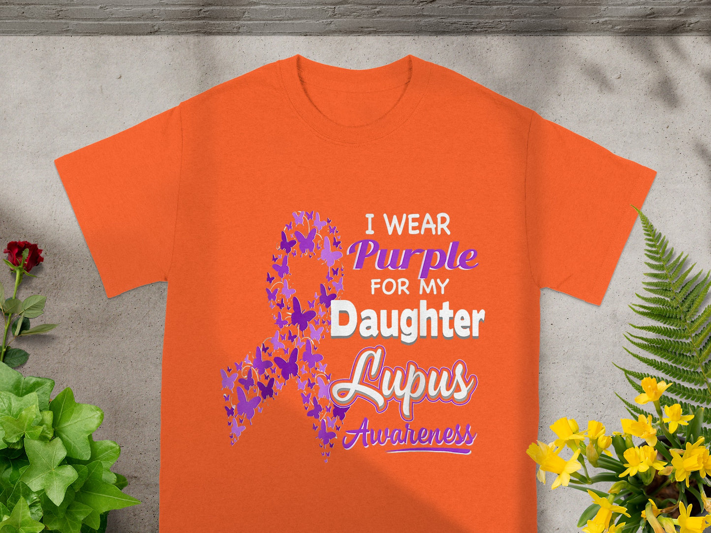 I Wear Purple For My Daughter Lupus Awareness T-Shirt