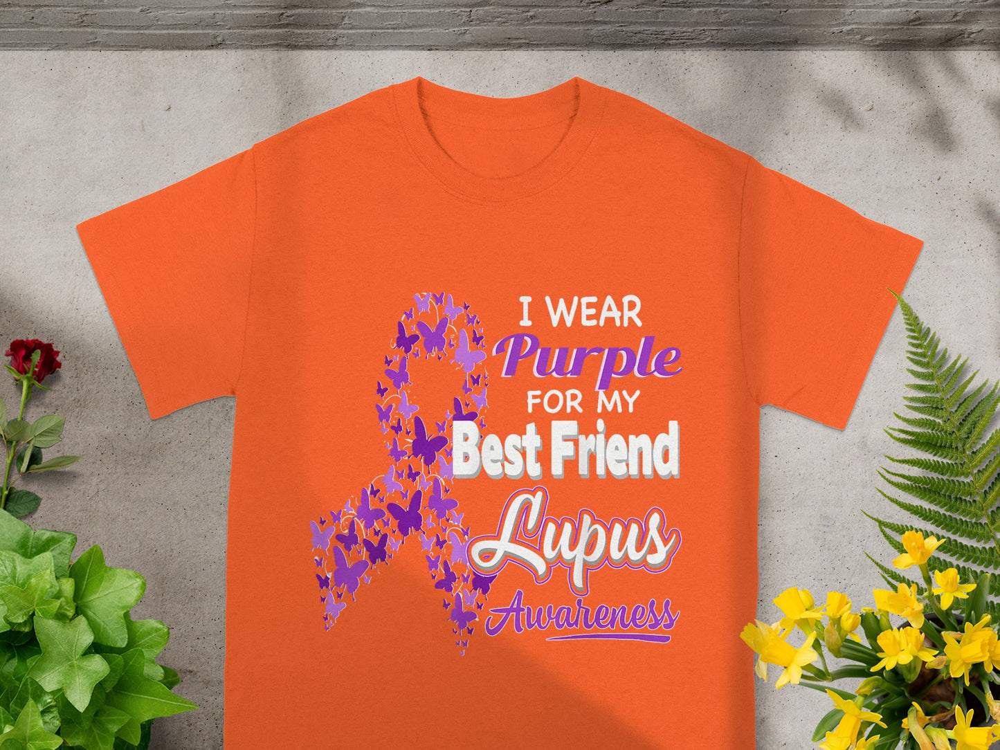I Wear Purple For My Best Friend Lupus Awareness Shirt