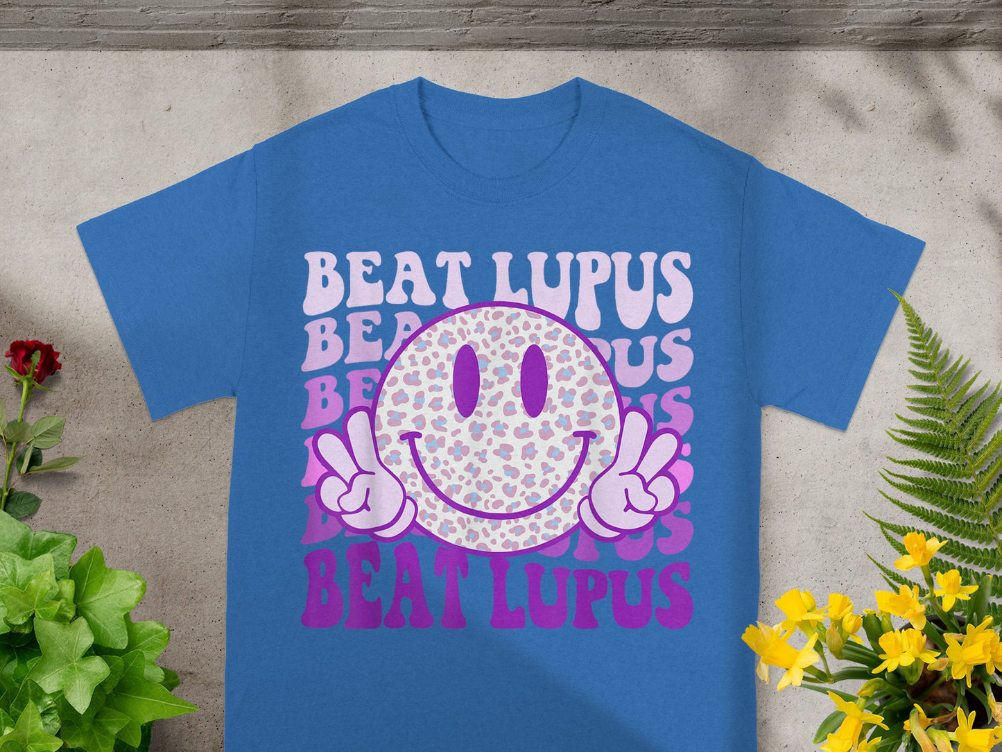 Beat Lupus Smiley Face Graphic T-shirt