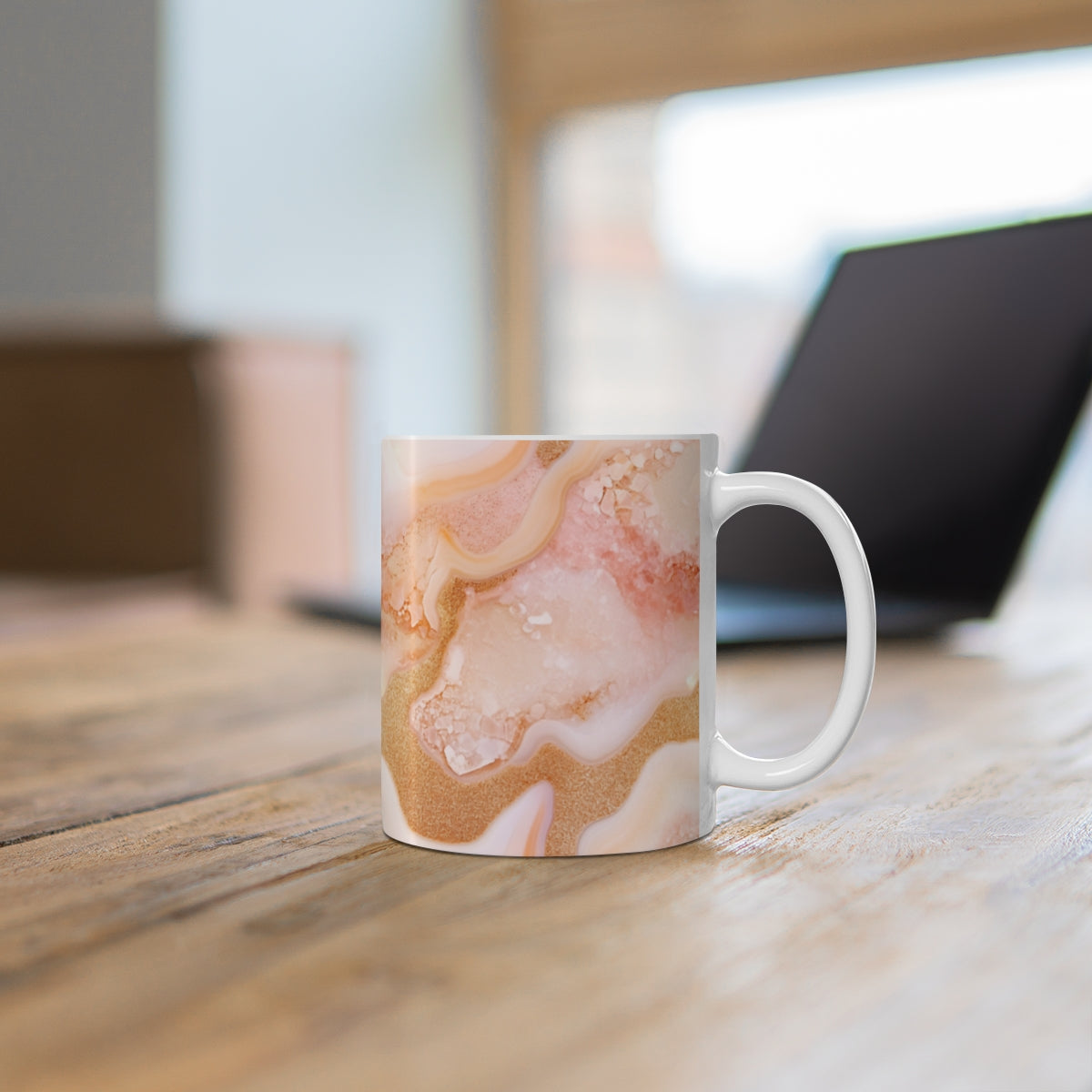 Elegant Geode Pattern Coffee Mug for Stylish Mornings