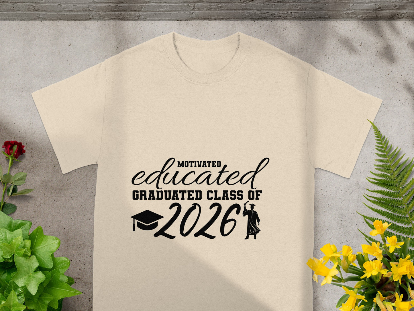 Motivated Educated Graduated Class Of 2026 T-shirt