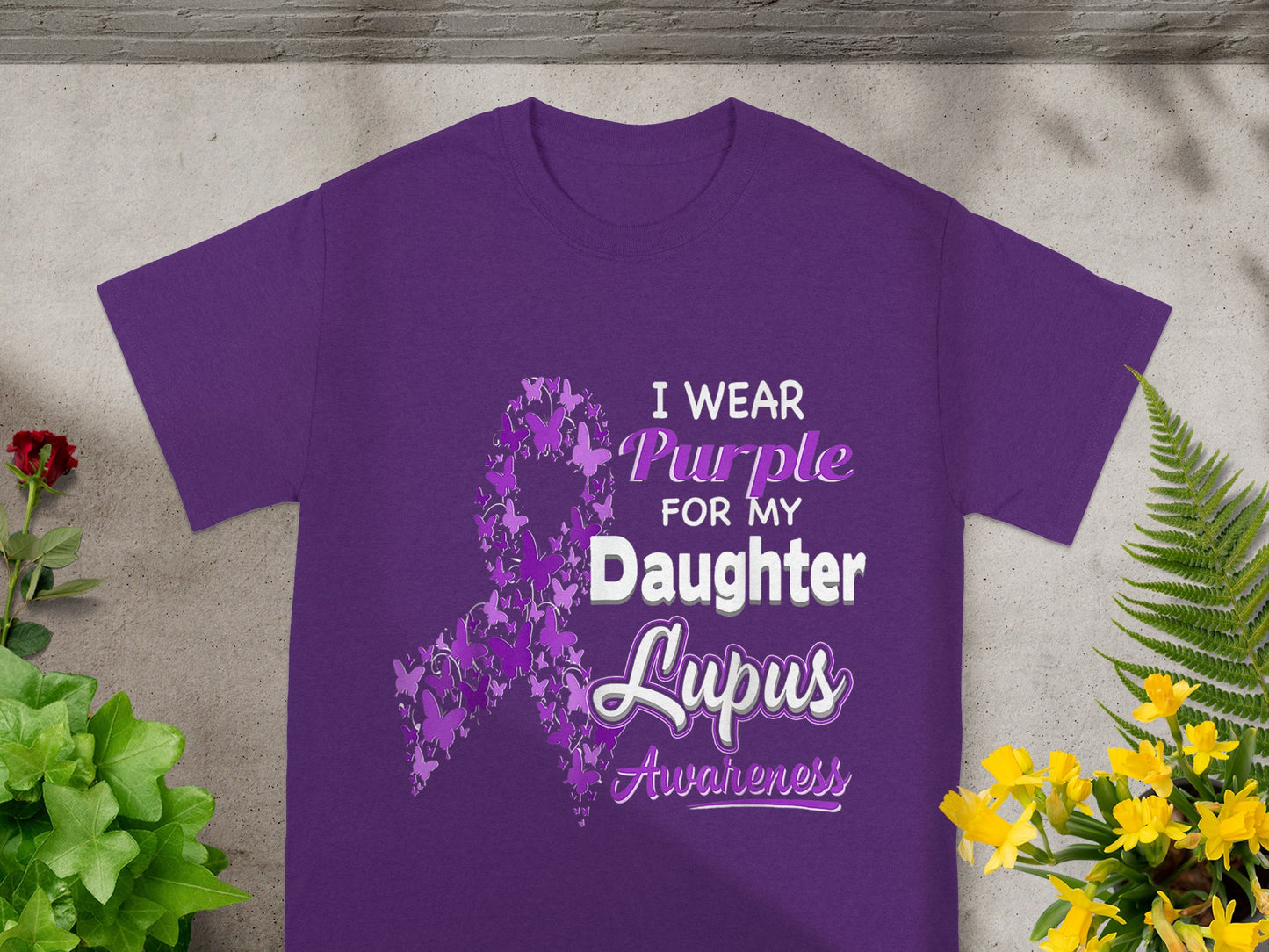 I Wear Purple for My Daughter Lupus Awareness Shirt