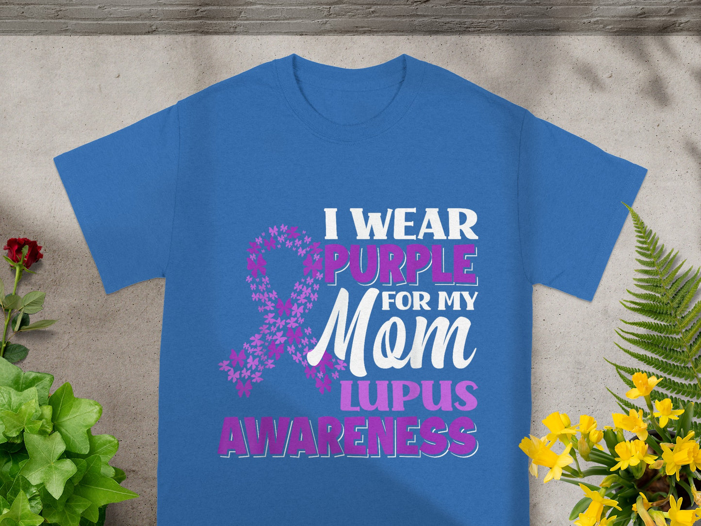I Wear Purple for My Mom Lupus Awareness T-shirt