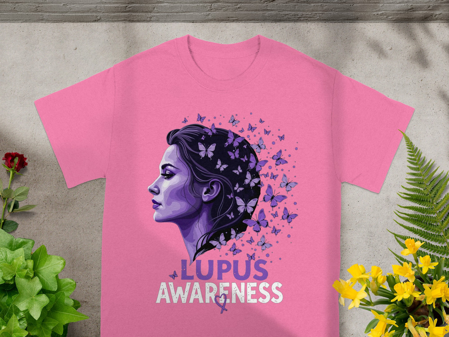 Lupus Awareness Butterfly Design Women's T-shirt