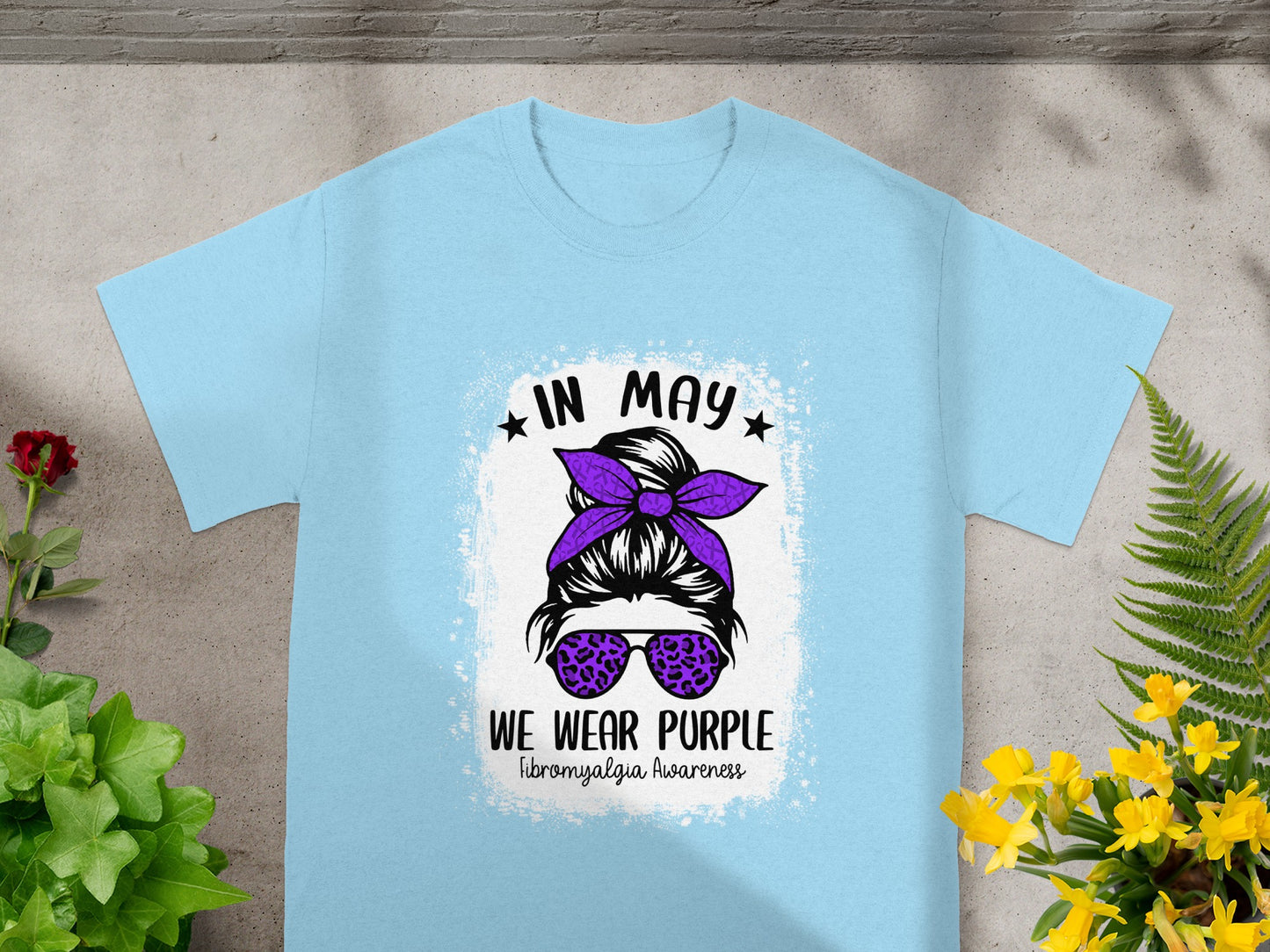 In May We Wear Purple Fibromyalgia Awareness Shirt