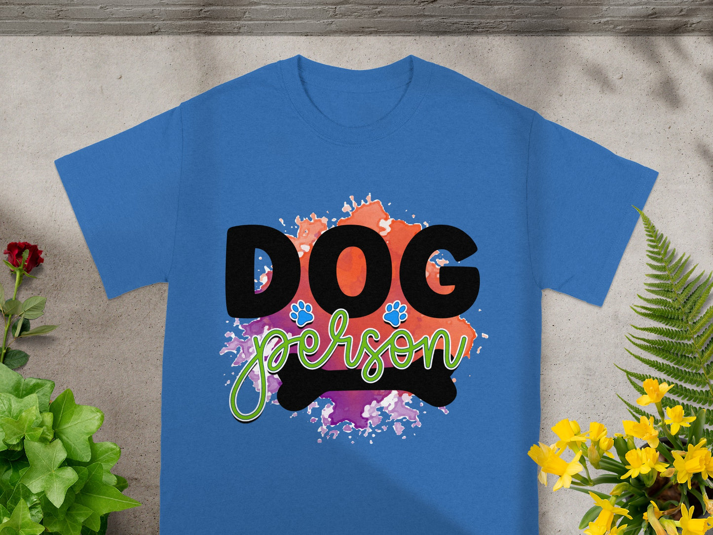 Colorful Dog Person Design Comfortable Apparel