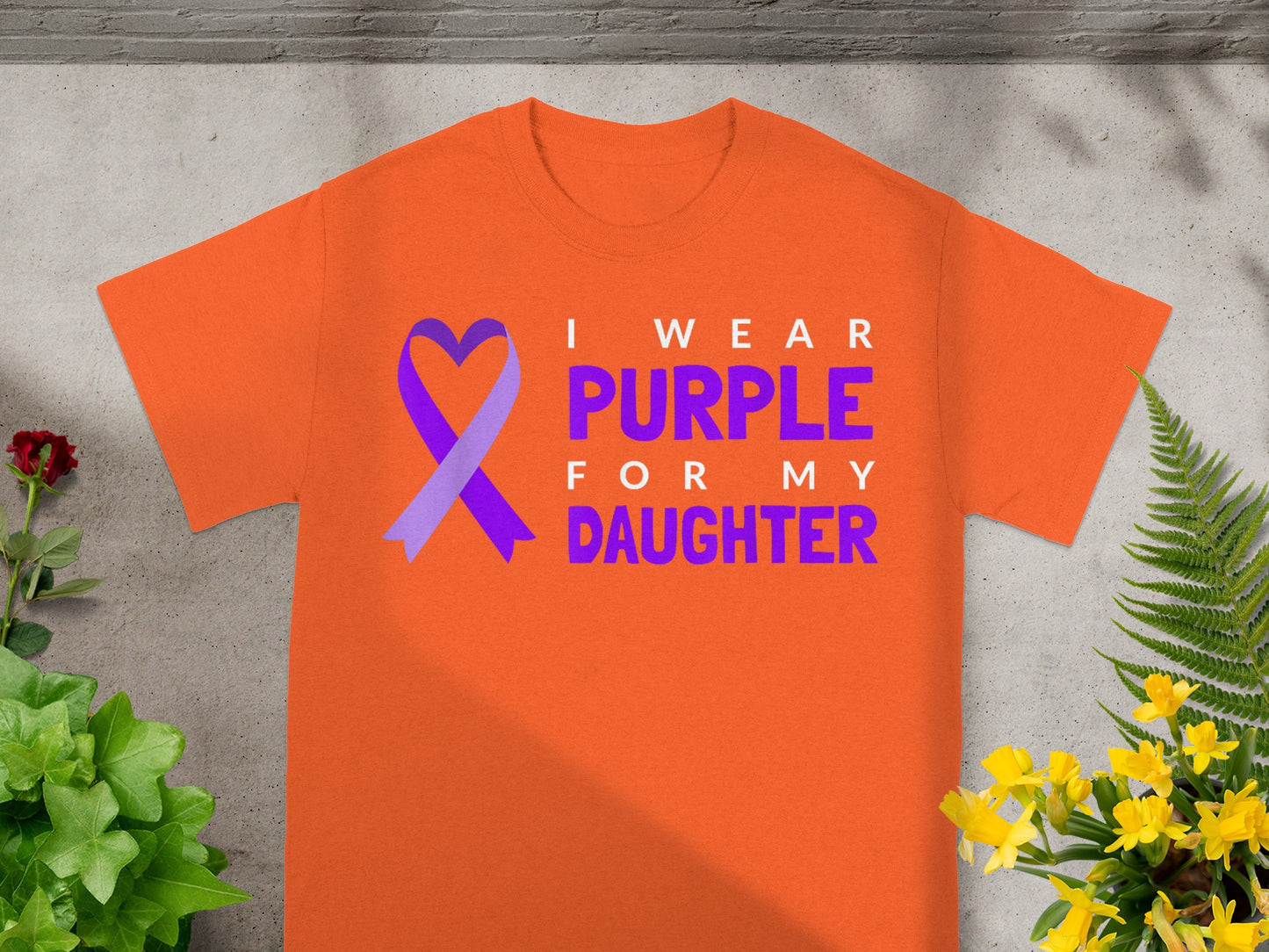 I Wear Purple for My Daughter Awareness T-shirt
