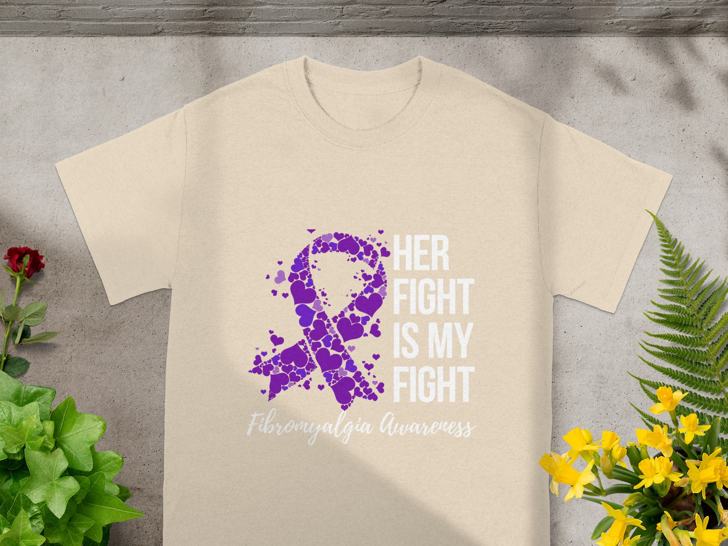 Her Fight Is My Fight Fibromyalgia Awareness Shirt