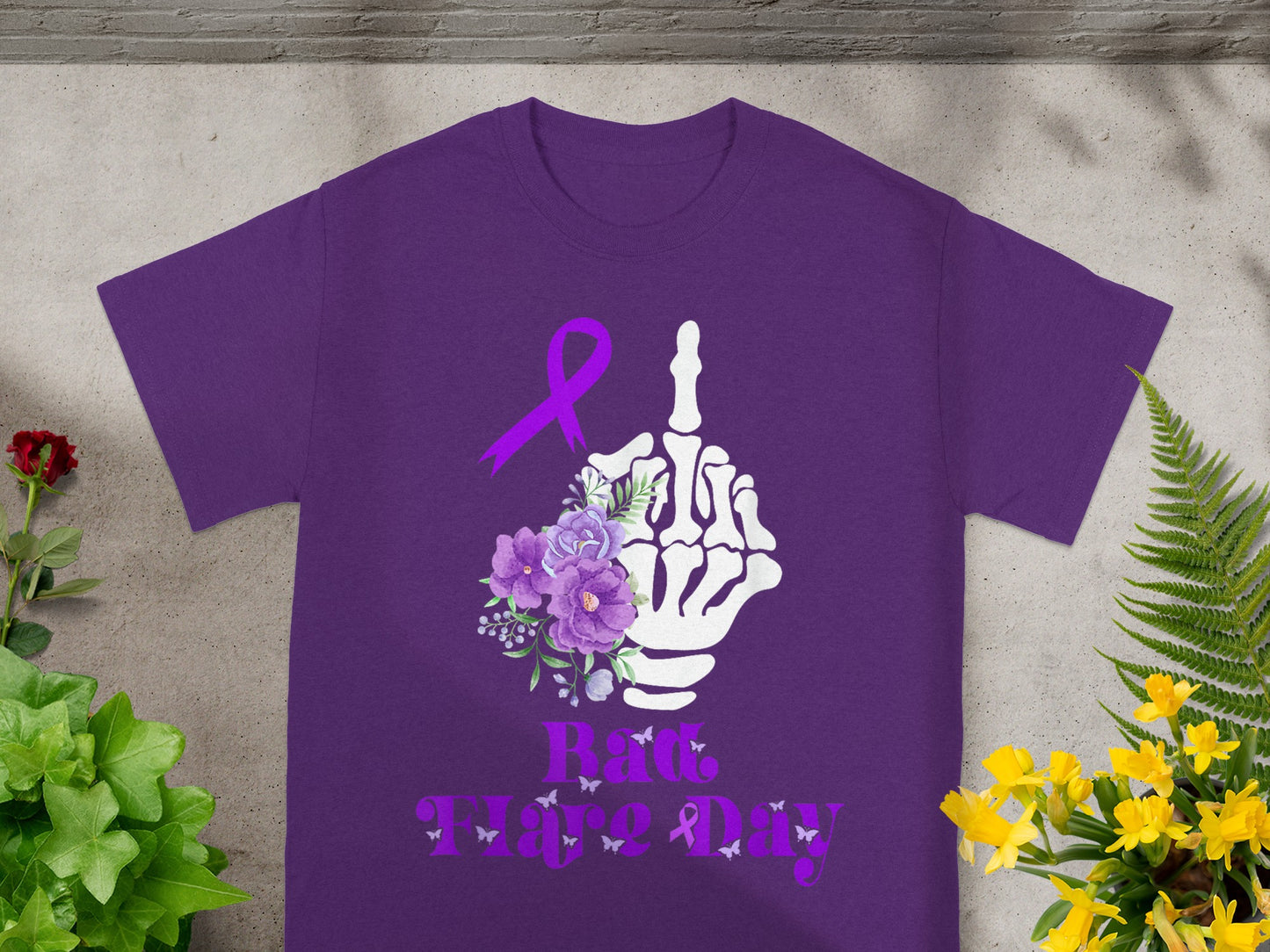Bad Flare Day with Purple Ribbon T-Shirt