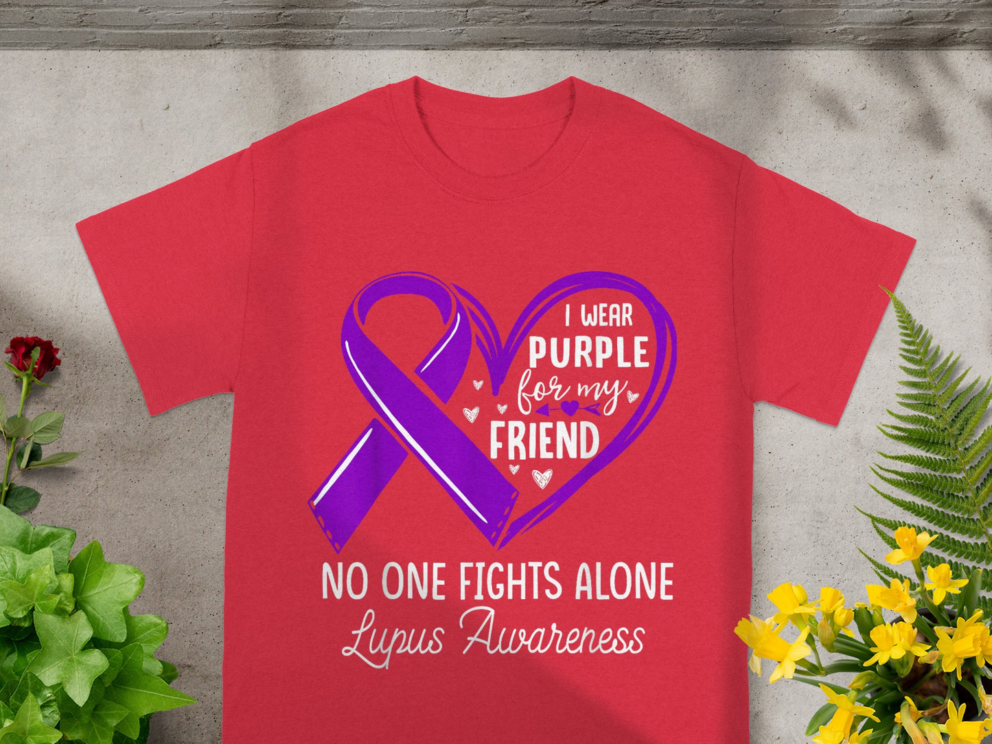 I Wear Purple For My Friend Lupus Awareness Shirt