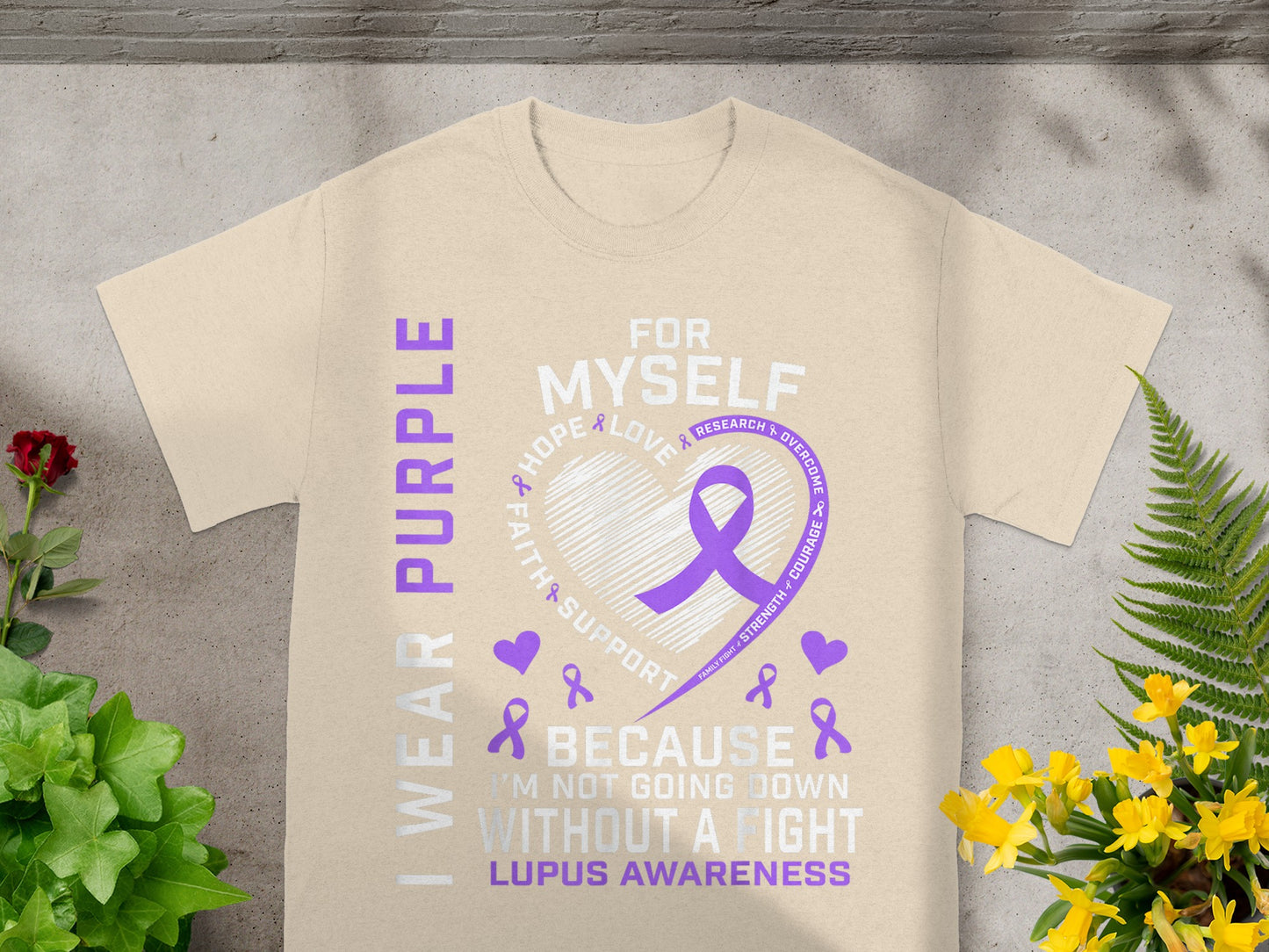 I Wear Purple For Myself Lupus Awareness Shirt