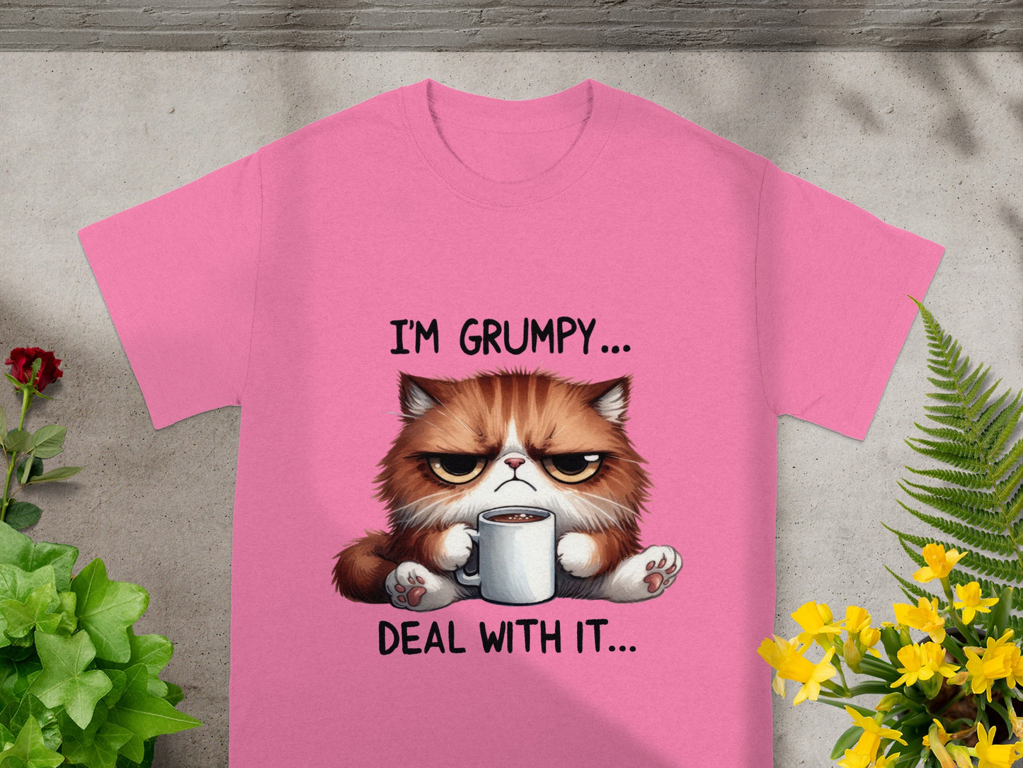 Grumpy Cat I'm Grumpy Deal With It Graphic T-Shirt