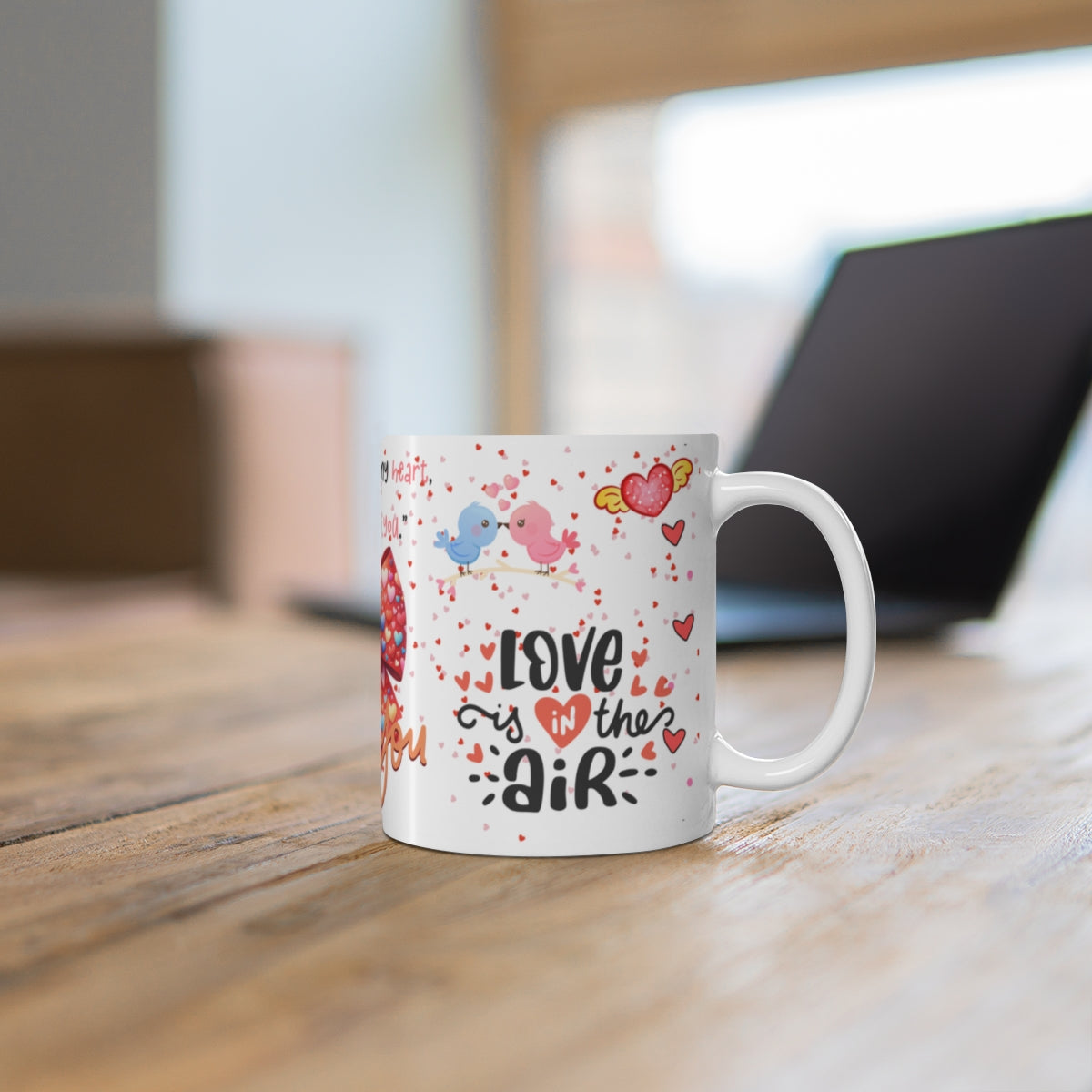 Love is in the Air Coffee Mug for Romantic Gifts