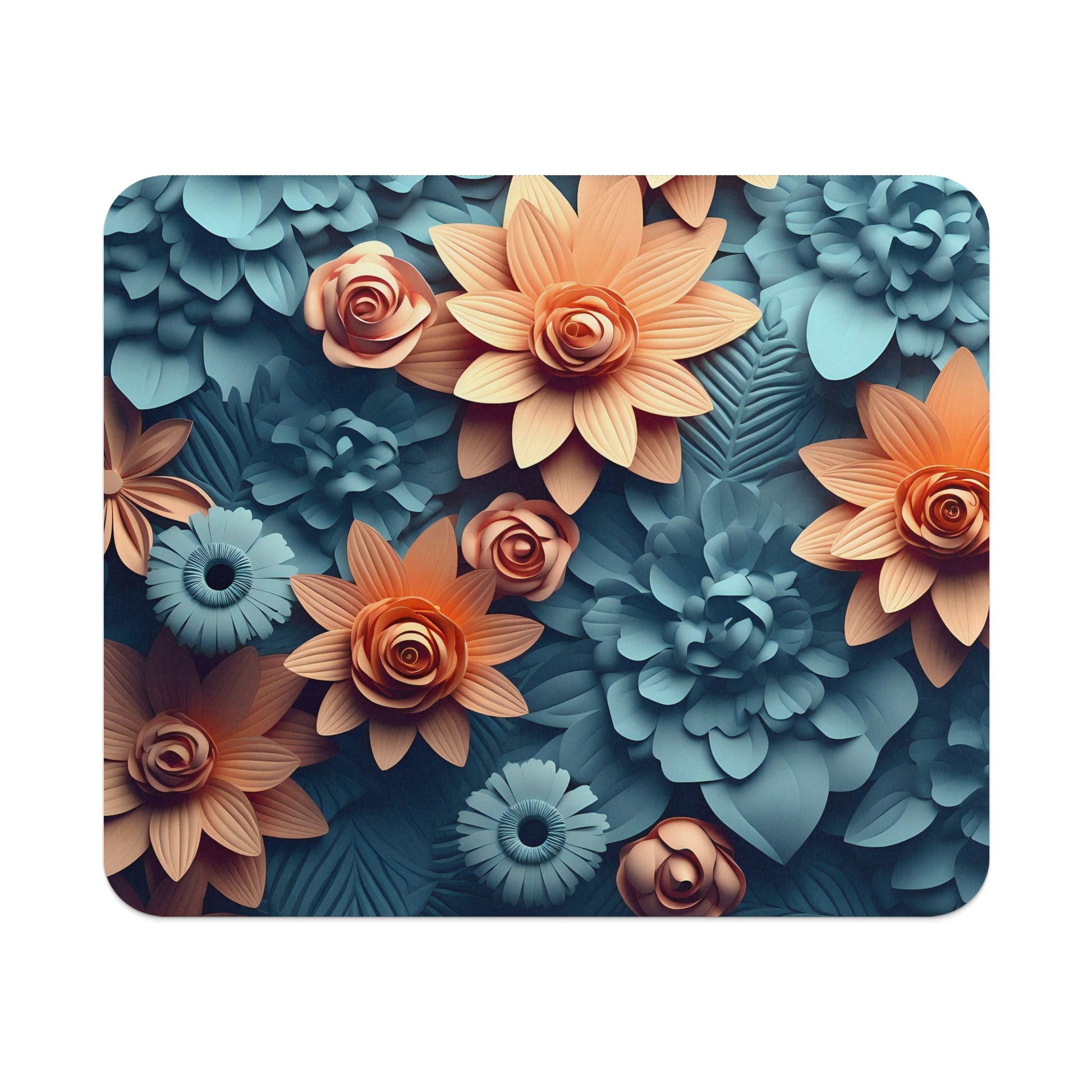 Floral Themed Mousepad with Beautiful Petal Designs