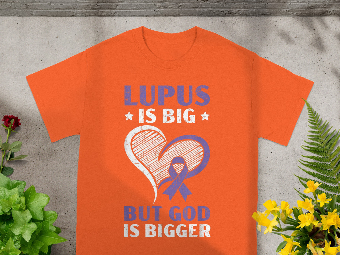 Lupus Is Big But God Is Bigger Heart Ribbon Shirt