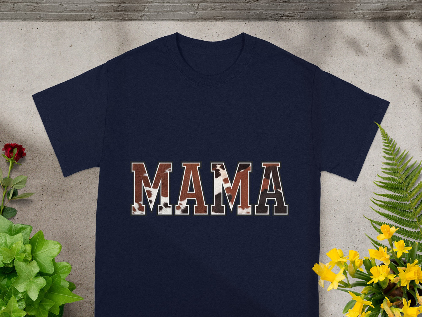 Trendy MAMA Print Shirt Ideal for Mother's Day Gift