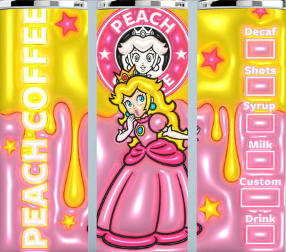 Princess Peach Starbucks Coffee tumbler